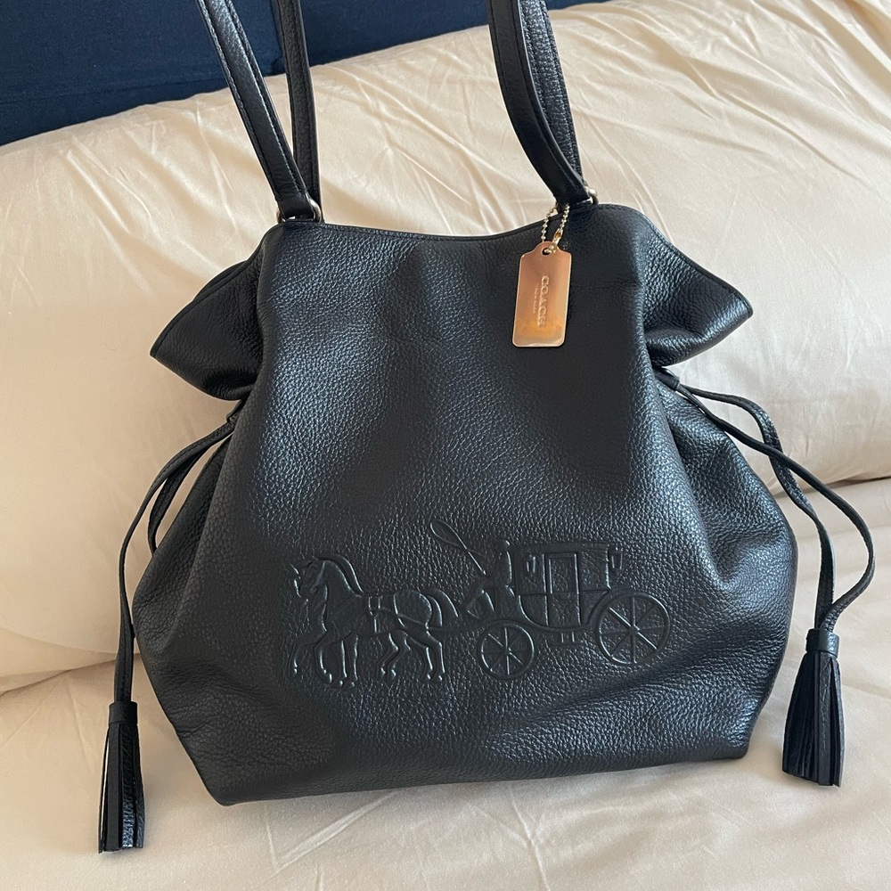 rare COACH Andy tote with Horse and Carriage